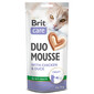 BRIT Care Cat Creamy Duo Mousse Chicken and Duck 4x14 g krémový kuřecí a kachní pamlsek pro kočky