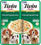 INABA Dog Twin Kuřecí maso, zelenina ve vývaru pro psy 2x40 g